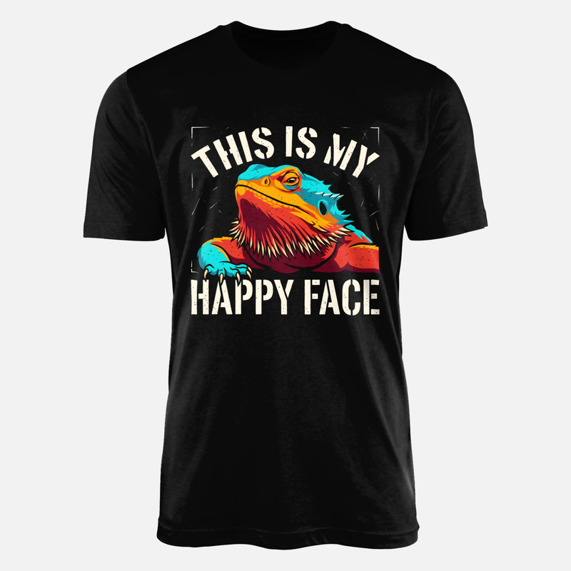 T-shirts: Bartagame mit ernstem Gesicht sarkastisch