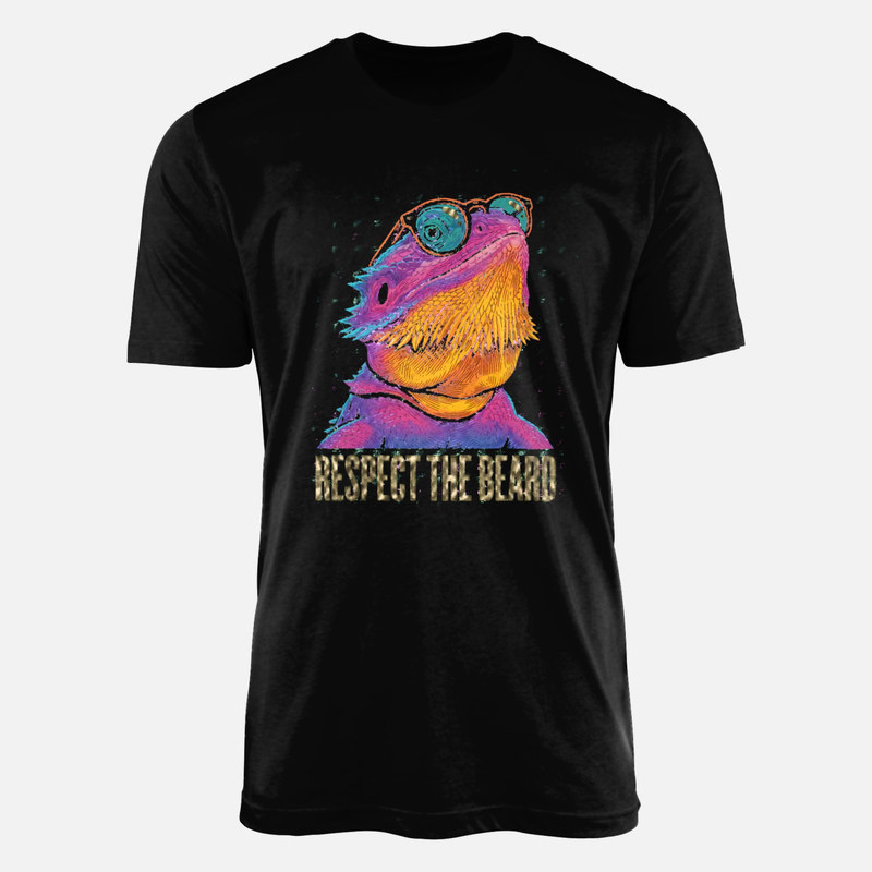 T-shirts: Bartagame mit Sonnenbrille Psychedelisch