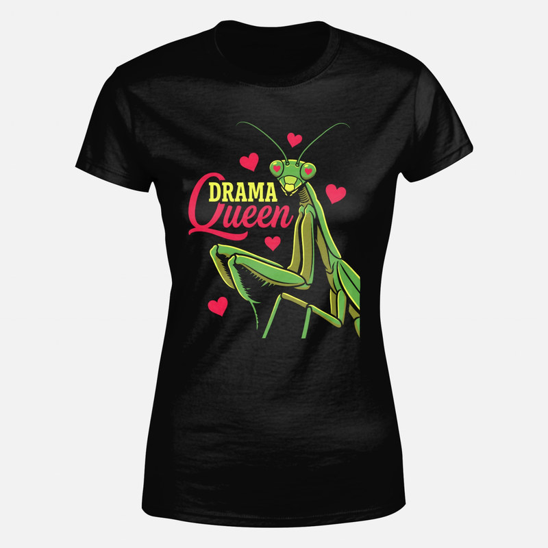 T-shirts: Gottesanbeterin Drama Queen mit Herzen