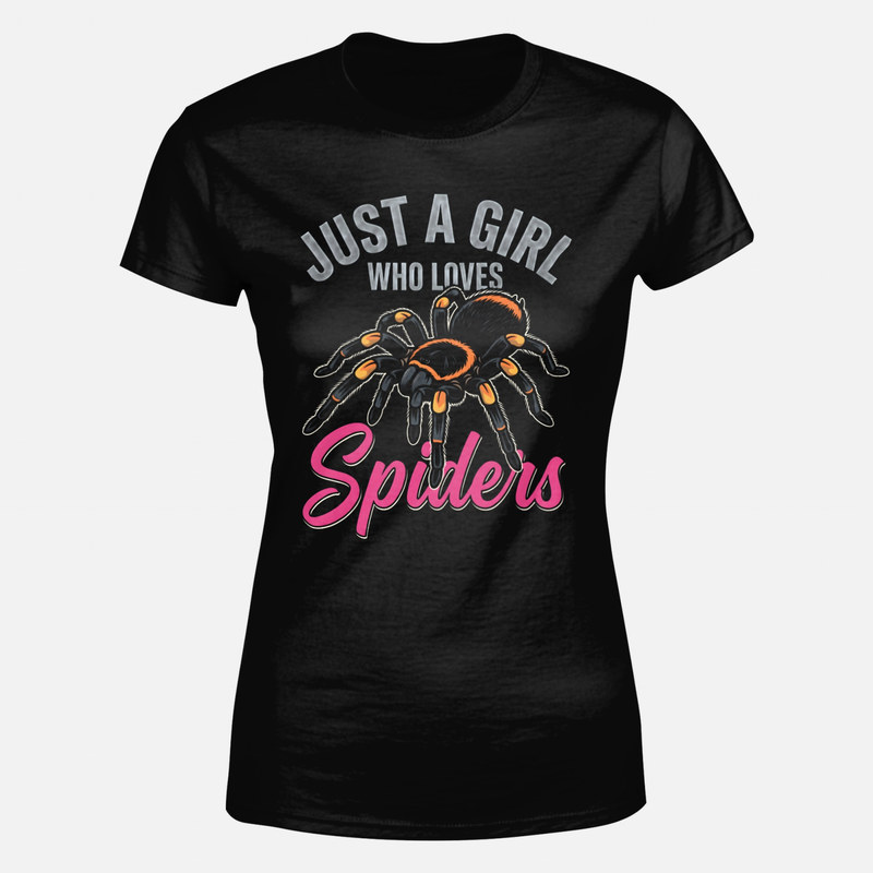 T-shirts: M&auml;dchen Das Spinnen Liebt Vogelspinne