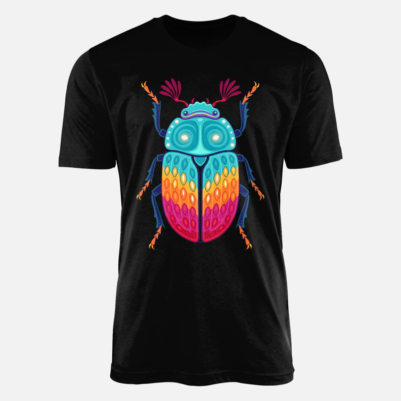 T-shirts: Psychedelischer bunter K&auml;fer
