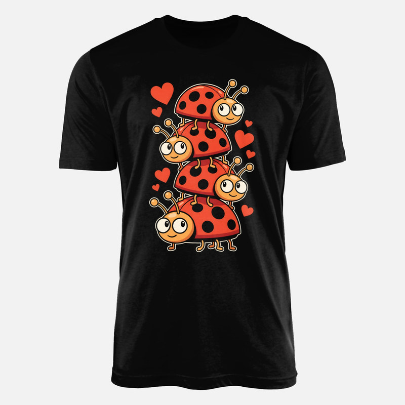 T-shirts: Kawaii Marienk&auml;fer-Turm mit Herzen