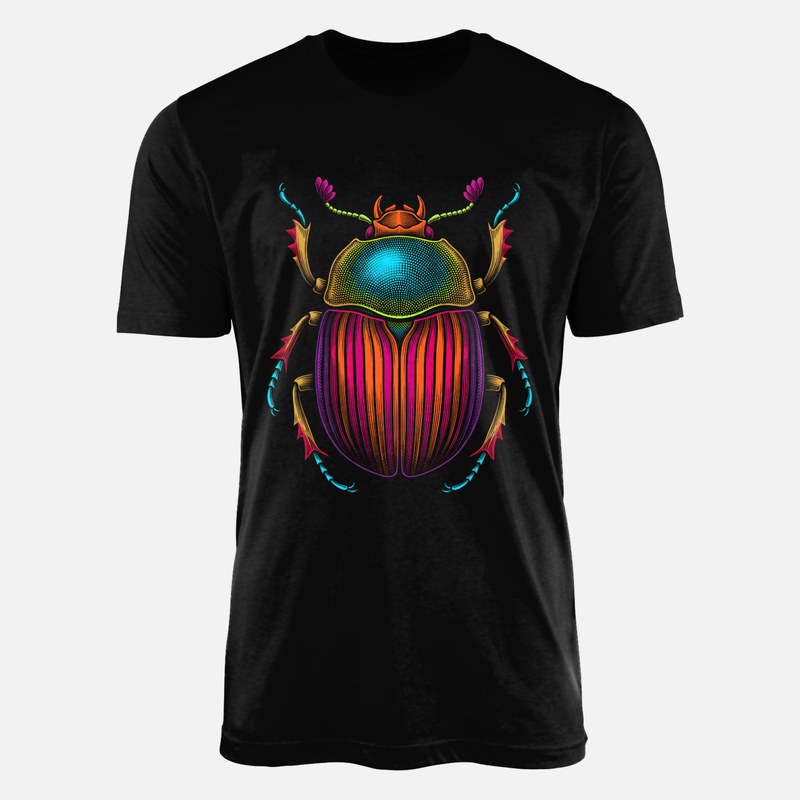 T-shirts: Psychedelischer K&auml;fer im Retro-Stich