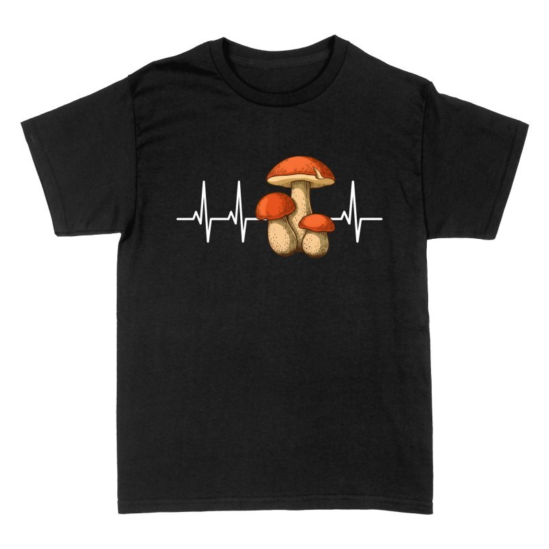 T-shirts: Pilze mit Herzschlag EKG
