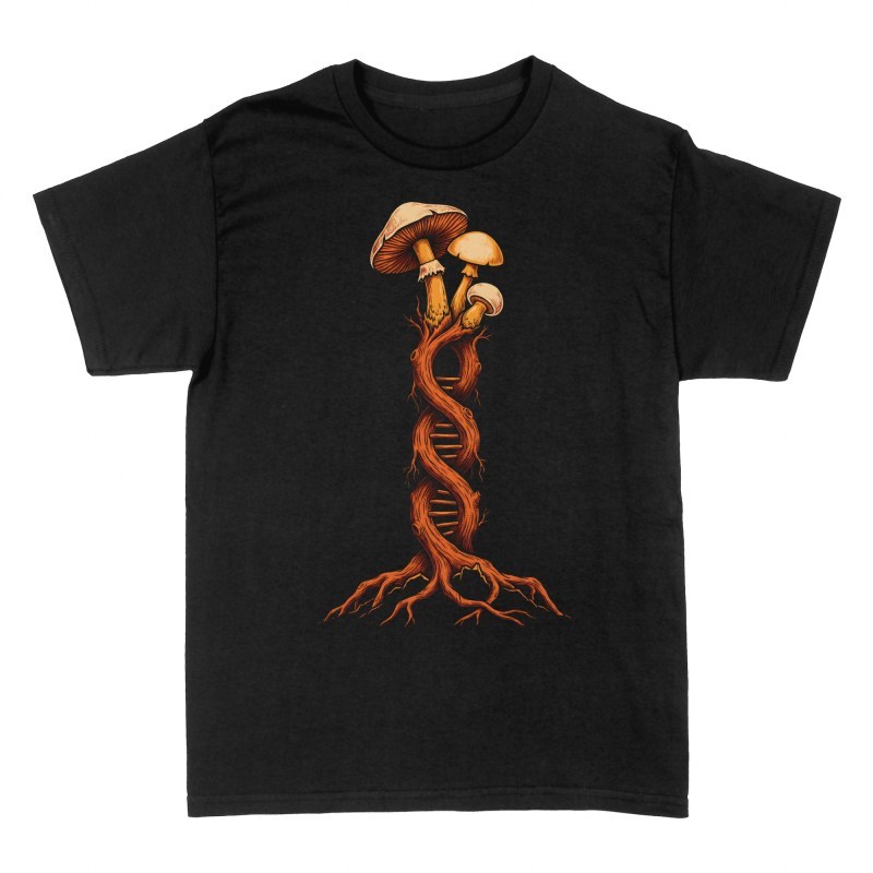 T-shirts: Pilze mit DNA-Stamm