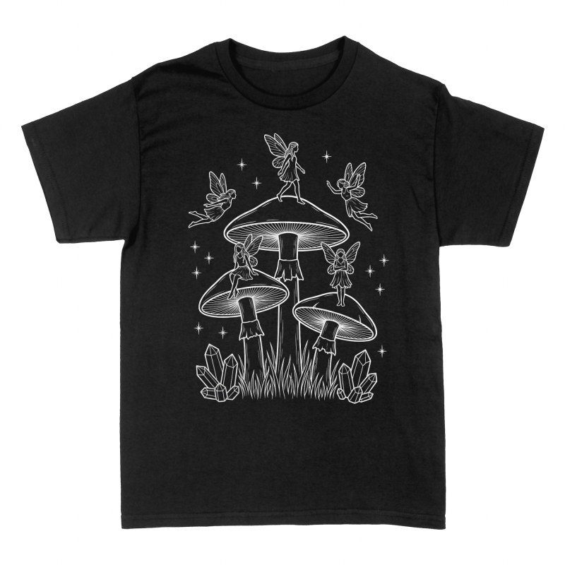 T-shirts: Mystische Feen auf Zauberpilzen