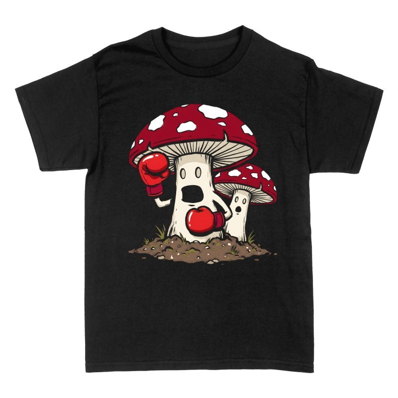 T-shirts: Boxender Fliegenpilz mit Handschuhen