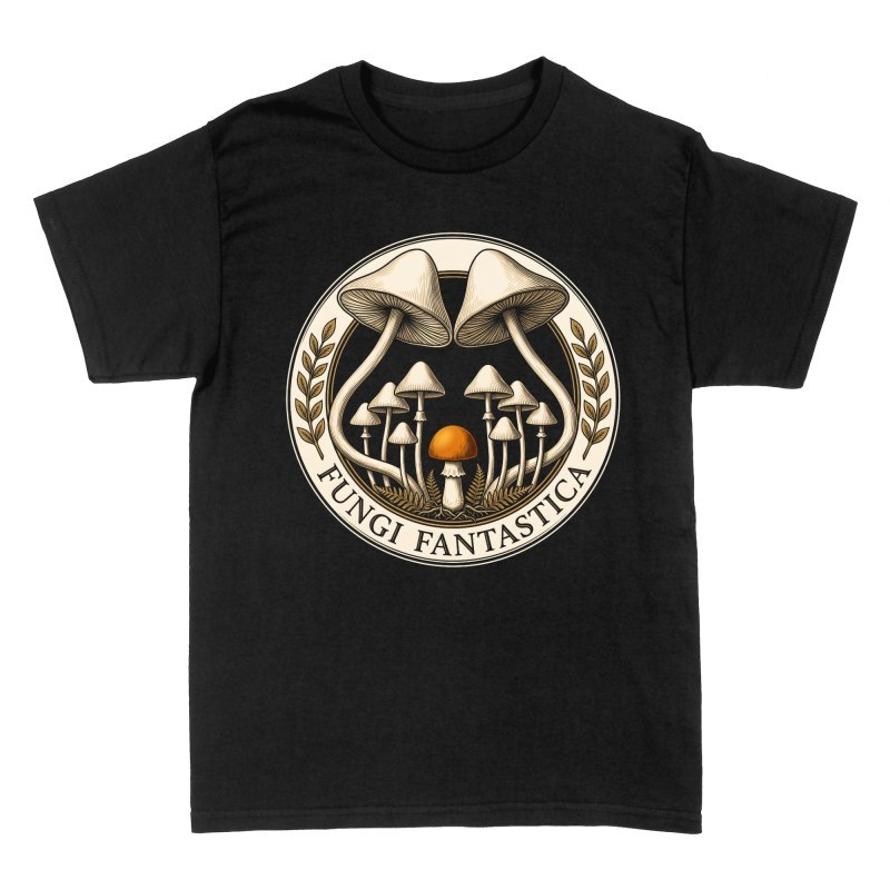 T-shirts: Botanisches Pilz-Emblem