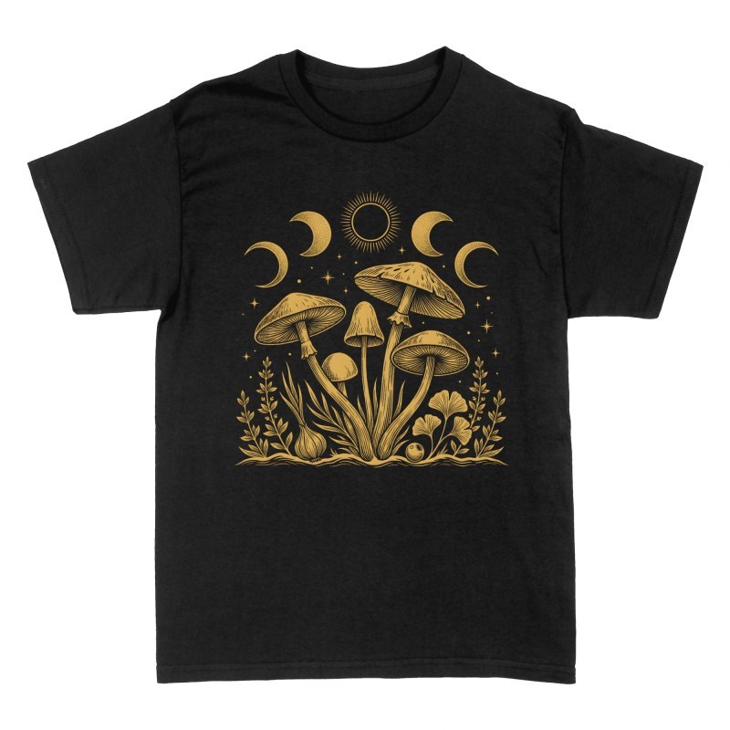T-shirts: Mystische Pilze &amp; Mondphasen