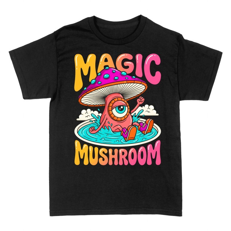 T-shirts: Psychedelischer Zauberpilz mit Auge