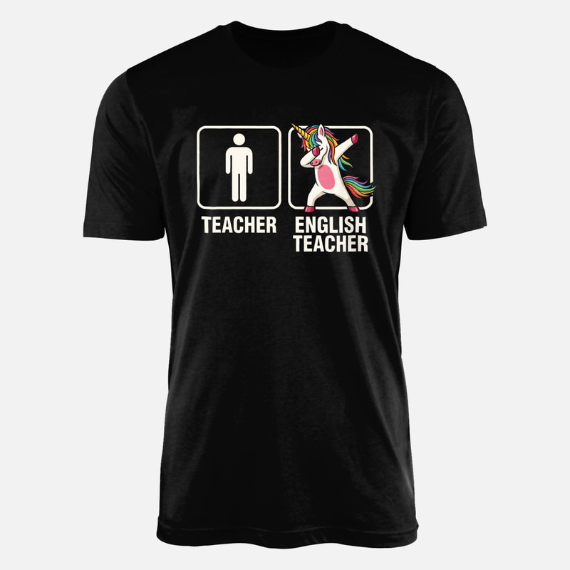 T-shirts: Englischlehrer Dabbing Einhorn Vergleich