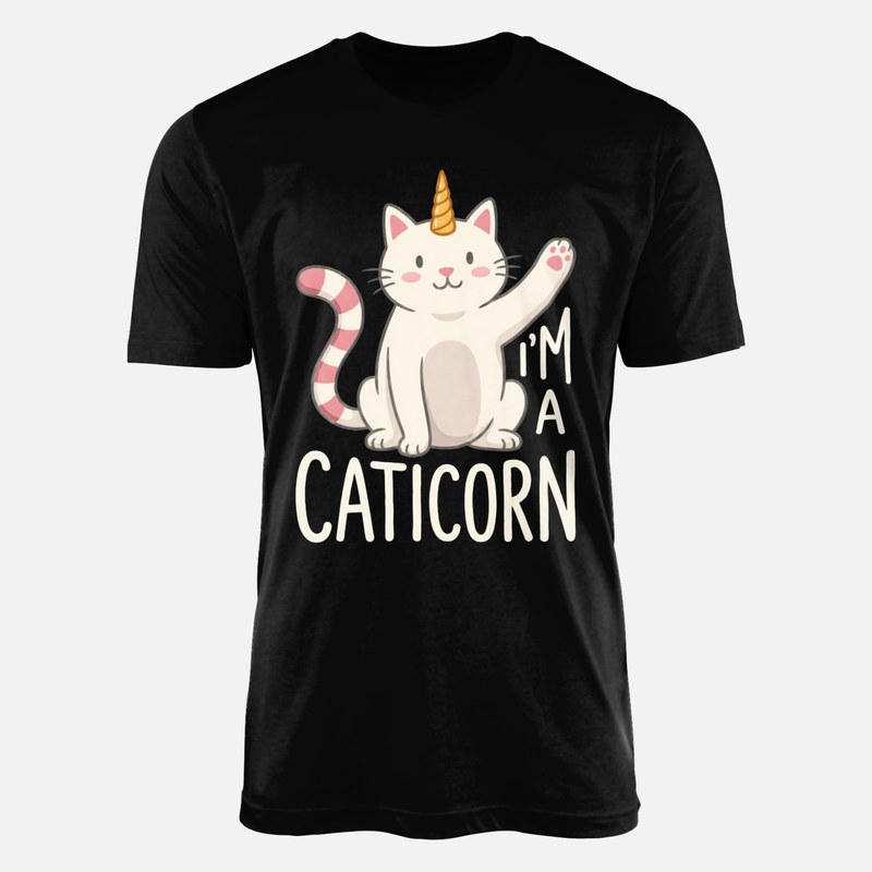 T-shirts: Kawaii Caticorn Einhorn Katze