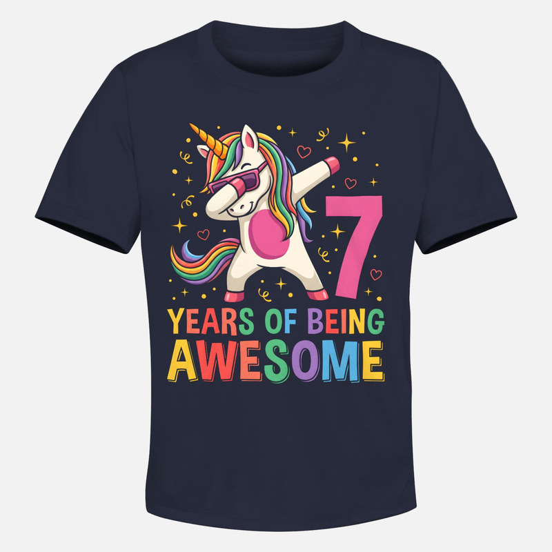 T-shirts: Dabbing Einhorn 7. Geburtstag