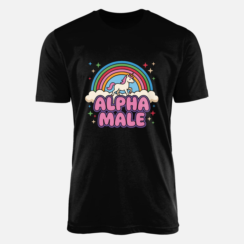 T-shirts: Alpha Male Einhorn Regenbogen