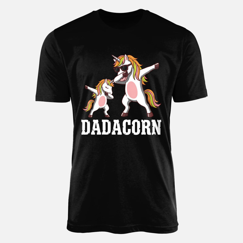 T-shirts: Dadacorn Dabbing Einh&ouml;rner f&uuml;r Papa und Kind