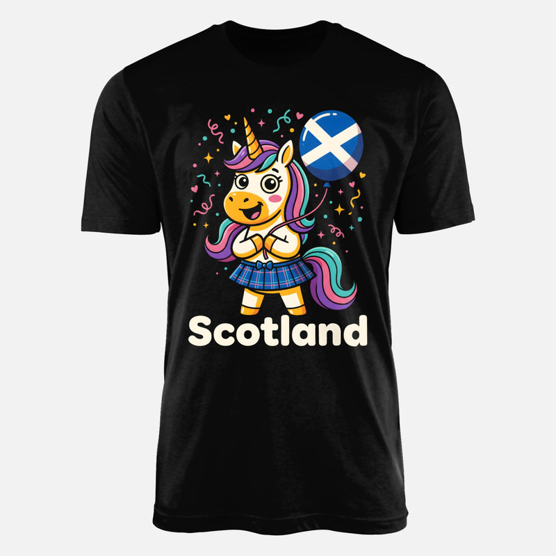 T-shirts: Schottisches Einhorn mit Kilt und Ballon