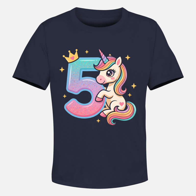 T-shirts: Kawaii Einhorn 5. Geburtstag