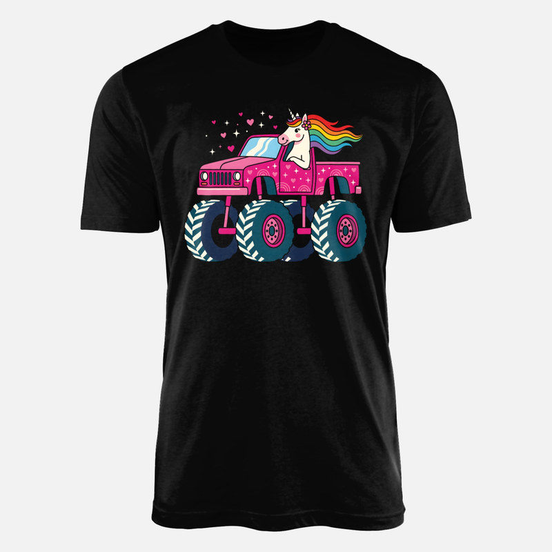 T-shirts: Einhorn im Monstertruck