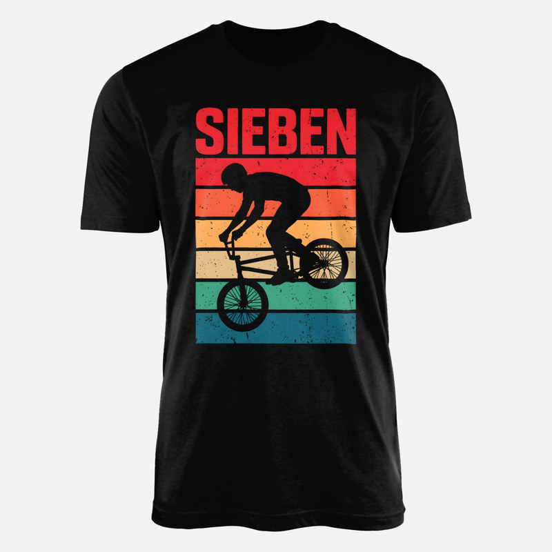 T-shirts: Sieben BMX Retro Stunt