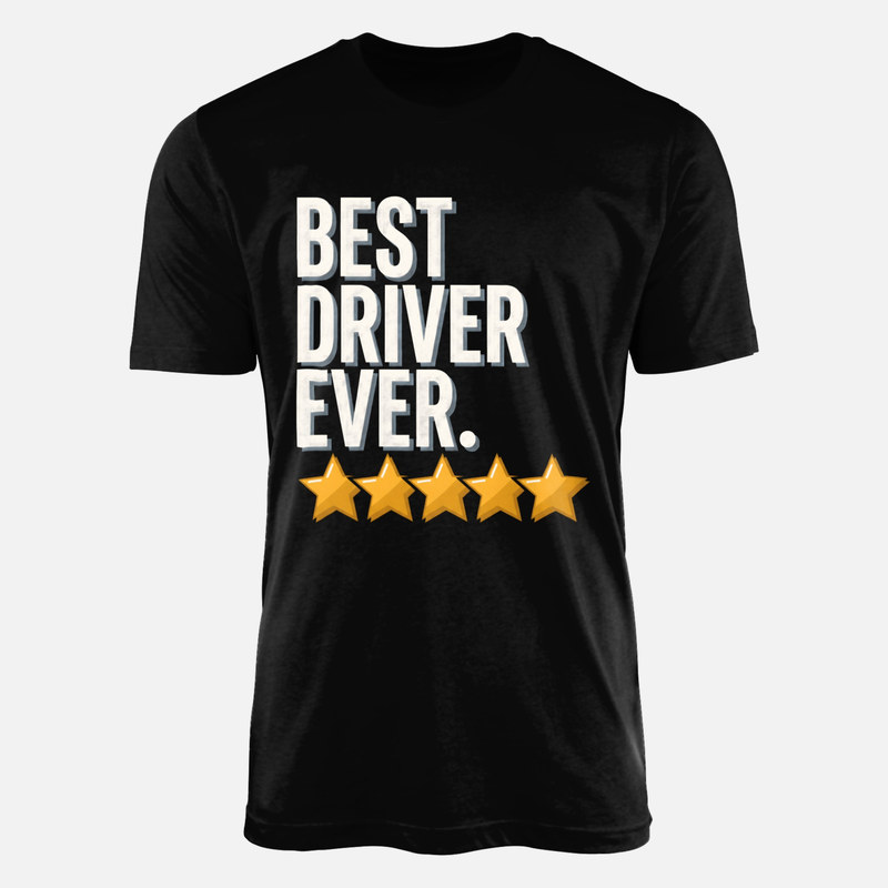 T-shirts: Bester Fahrer mit 5 Sternen