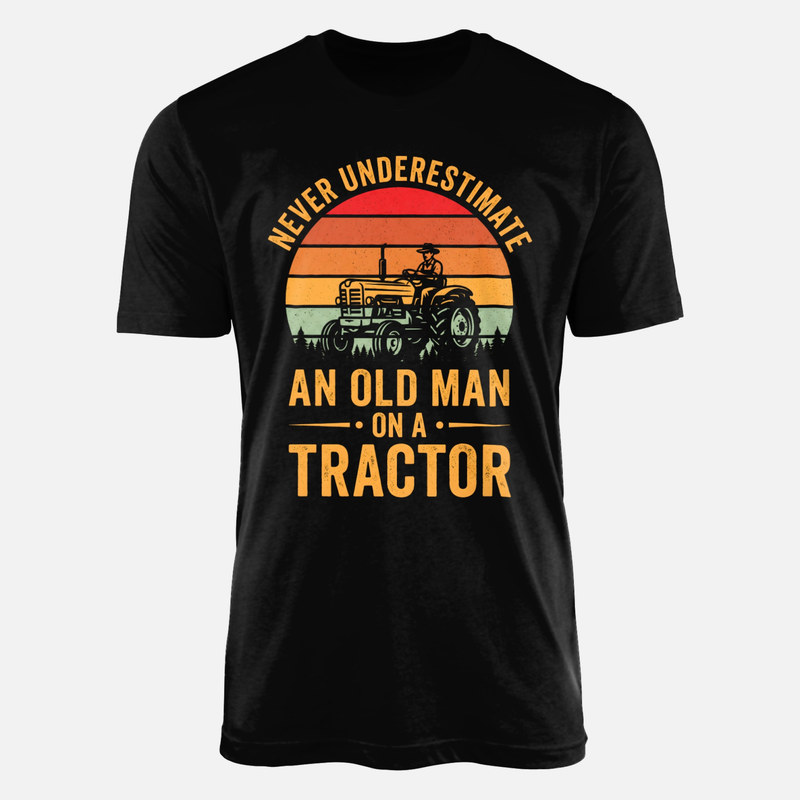 T-shirts: Alter Mann auf dem Traktor