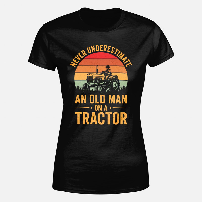 T-shirts: Alter Mann auf dem Traktor