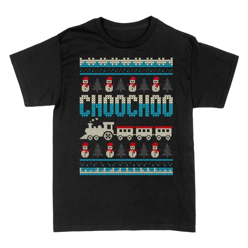 T-shirts: Weihnachtszug Ugly Sweater Choochoo