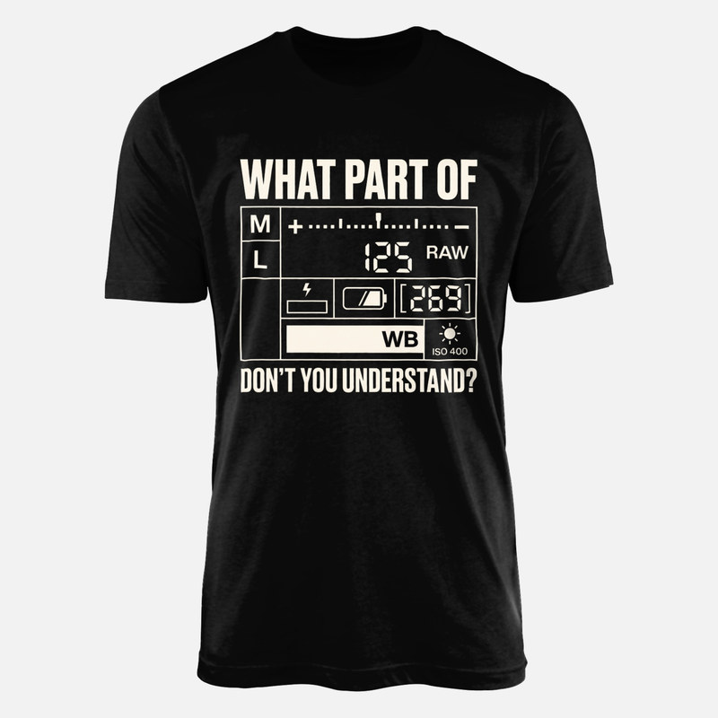 T-shirts: Kamera-Einstellungen Sucher-Humor