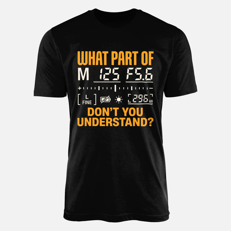 T-shirts: Kamera-Display Sucher-Parameter