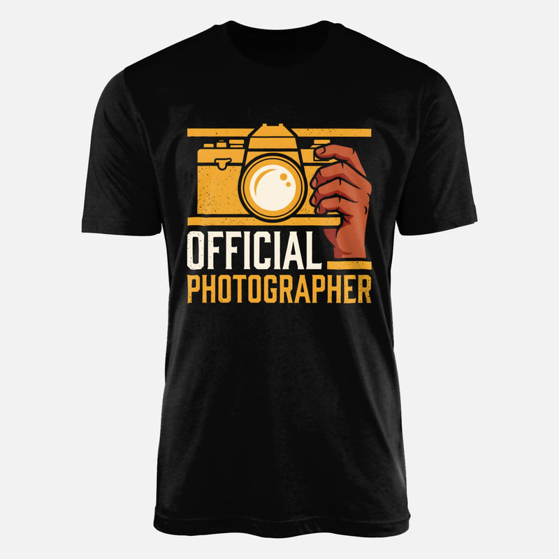 T-shirts: Offizieller Fotograf mit Kamera
