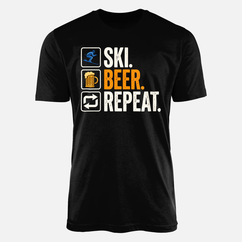T-shirts: Ski Bier Wiederholen