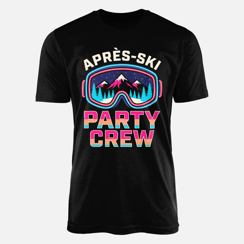 T-shirts: Apr&egrave;s-Ski Party Skibrille Retro