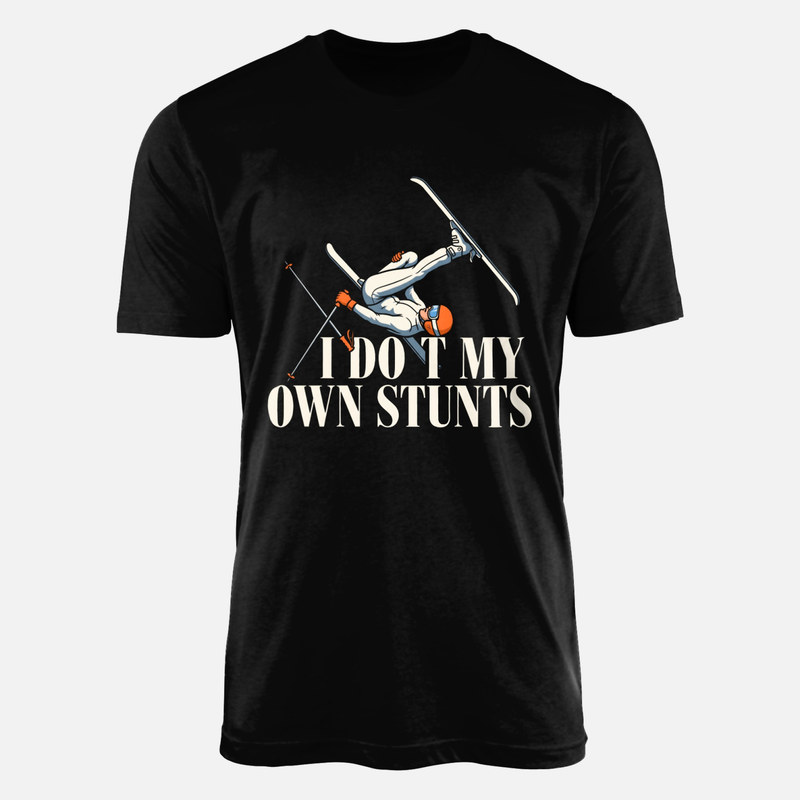 T-shirts: Skifahrer Sturz Stunts Humor