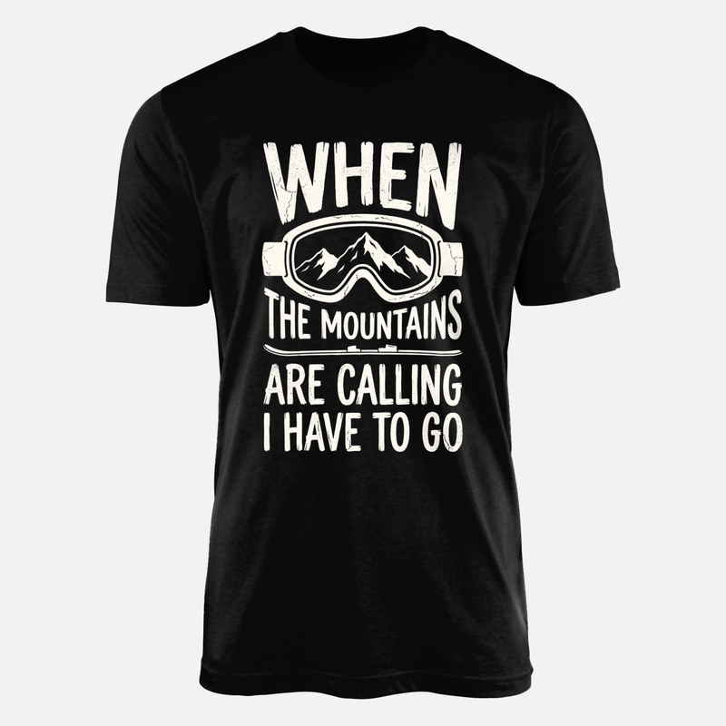 T-shirts: Die Berge rufen Skibrille