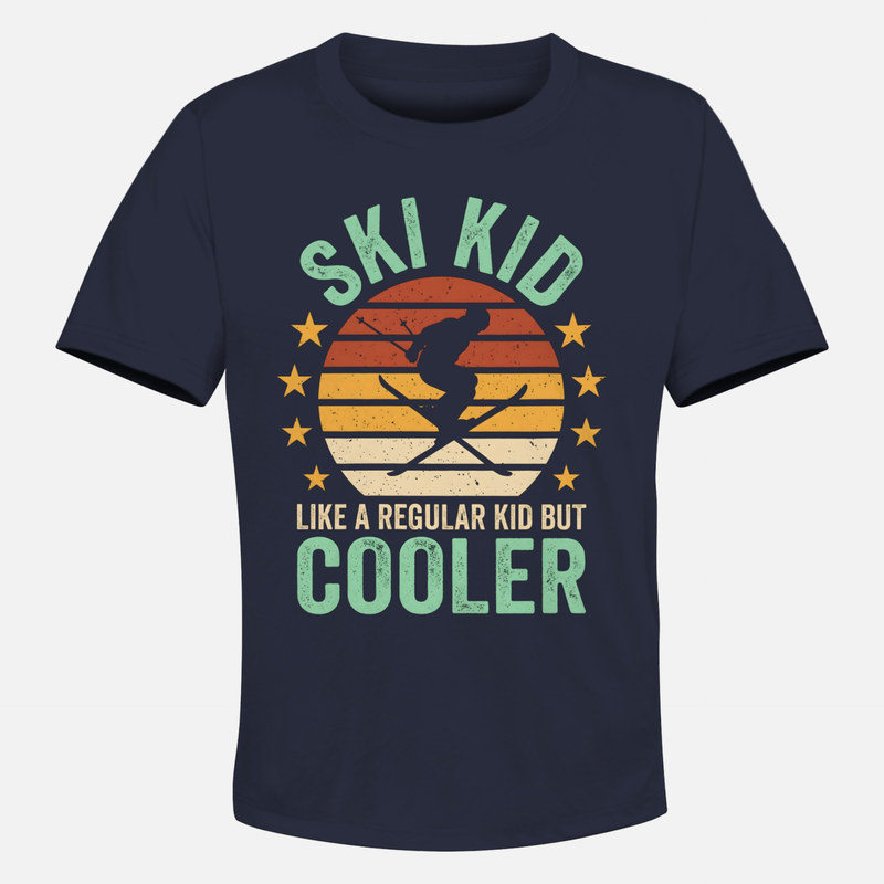 T-shirts: Ski-Kind wie ein normales Kind nur cooler