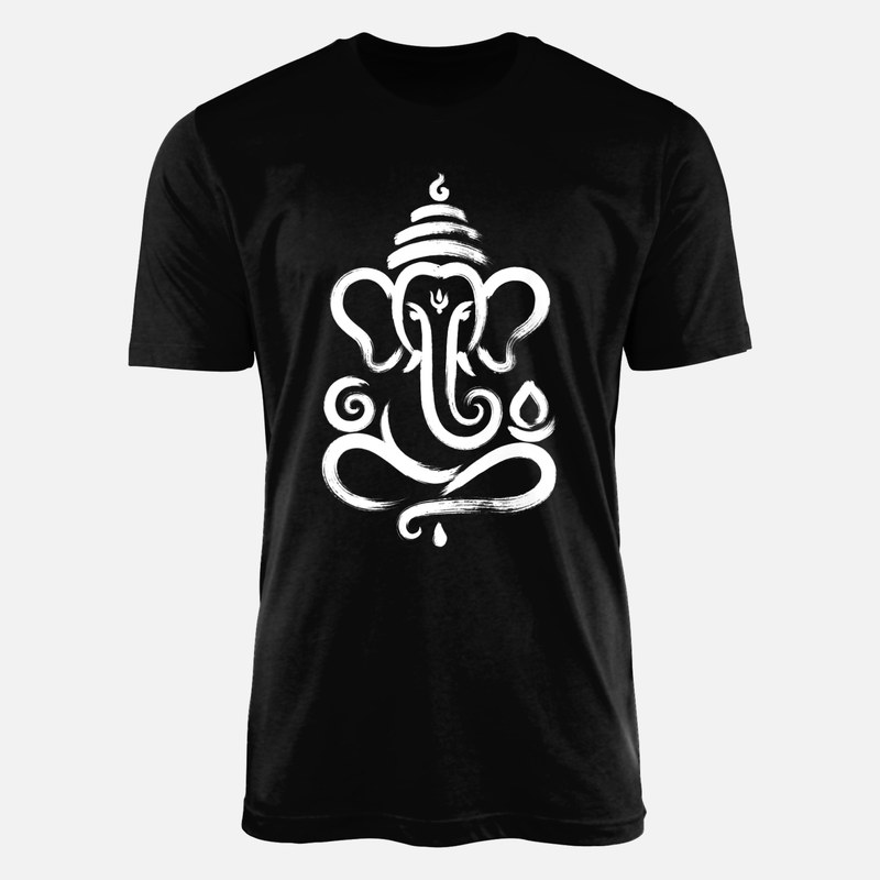 T-shirts: Ganesha Pinselstrich