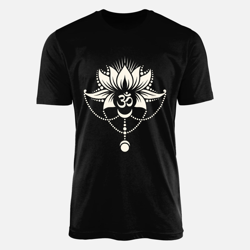 T-shirts: Lotusbl&uuml;te mit Om-Symbol