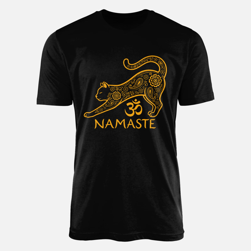 T-shirts: Yoga Katze Mandala Namaste
