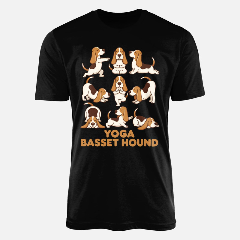 T-shirts: Yoga Basset Hound