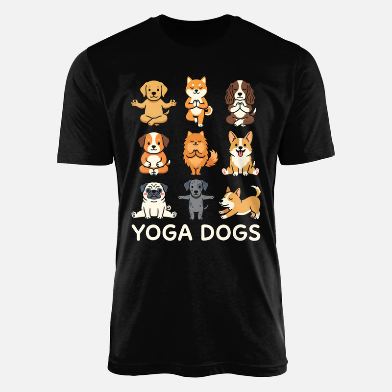 T-shirts: Hunde bei Yoga-&Uuml;bungen