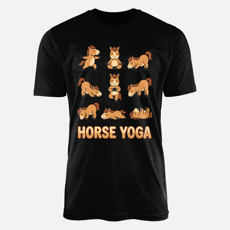 T-shirts: Pferde Yoga lustige Posen