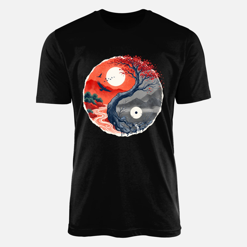 T-shirts: Yin Yang Bonsai Baum