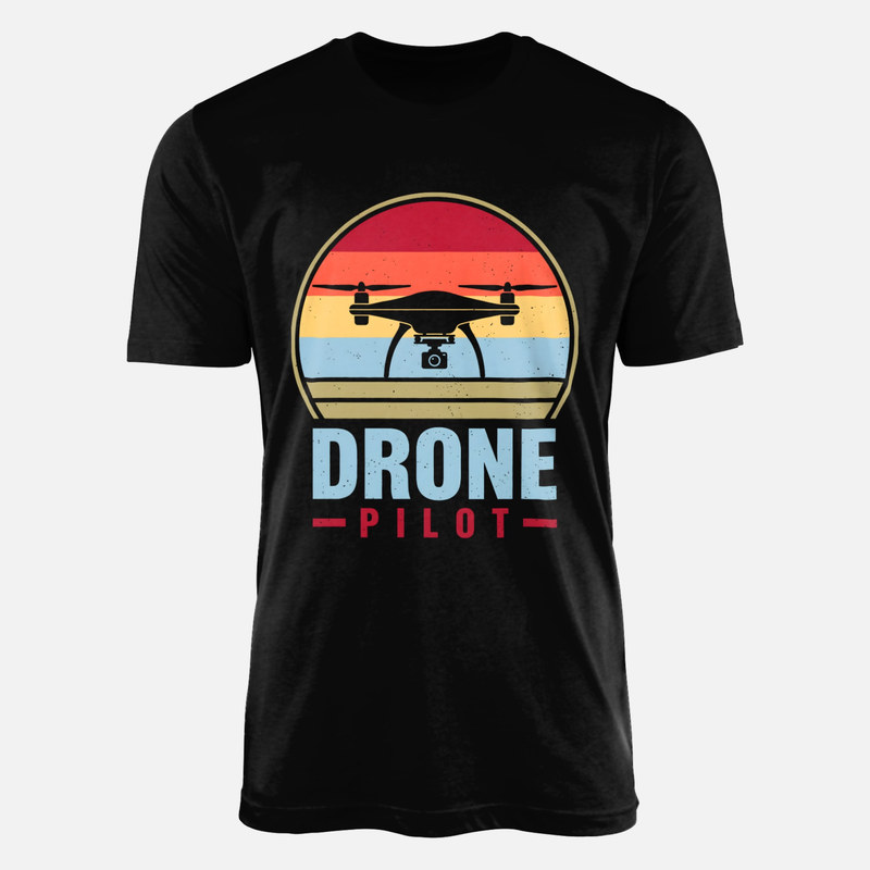 T-shirts: Drohnenpilot Retro Sonnenuntergang