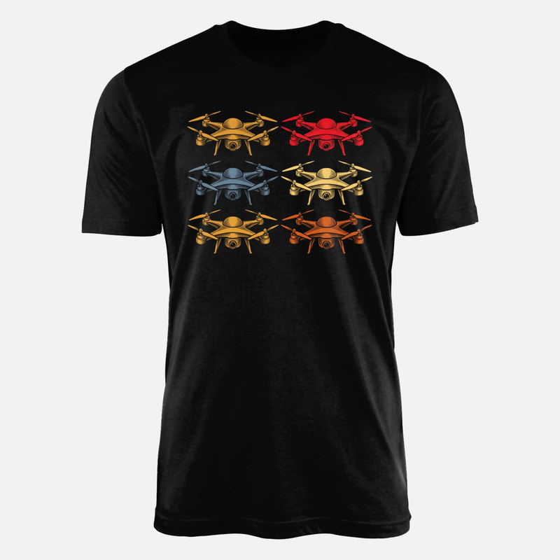T-shirts: Drohnen im Pop-Art-Raster