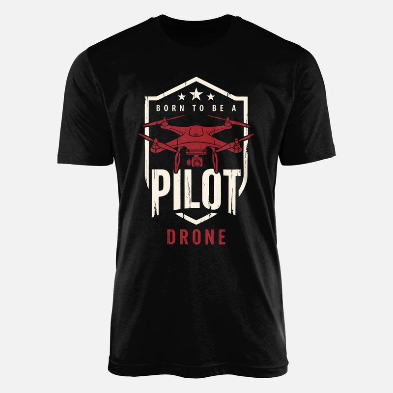 T-shirts: Geborener Drohnenpilot Wappen