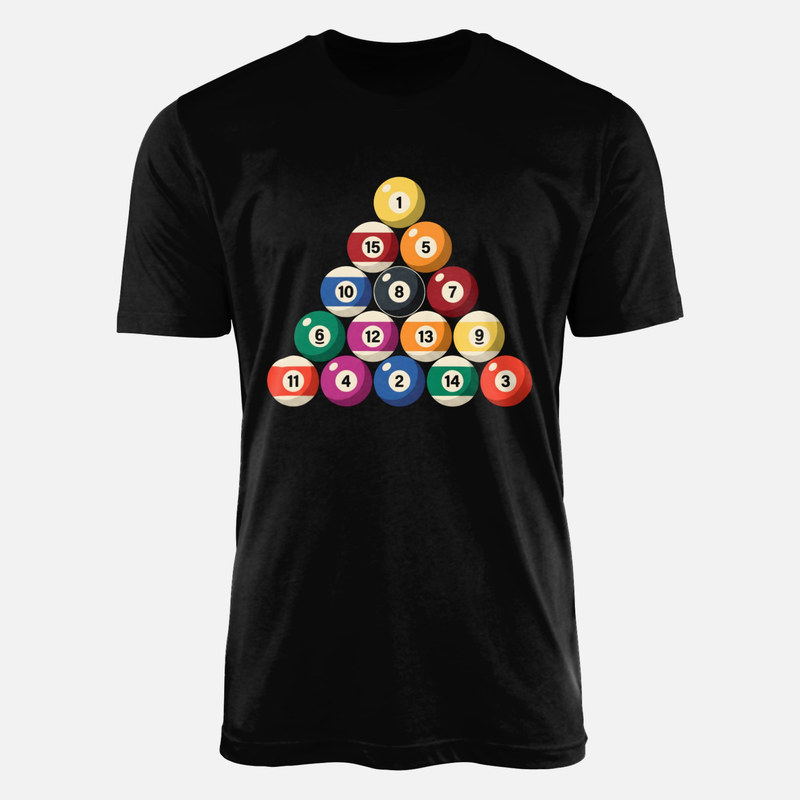 T-shirts: Billardkugeln Dreieck
