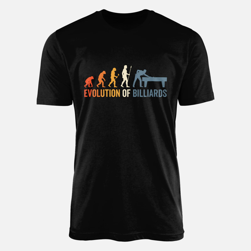 T-shirts: Evolution Billard Spieler