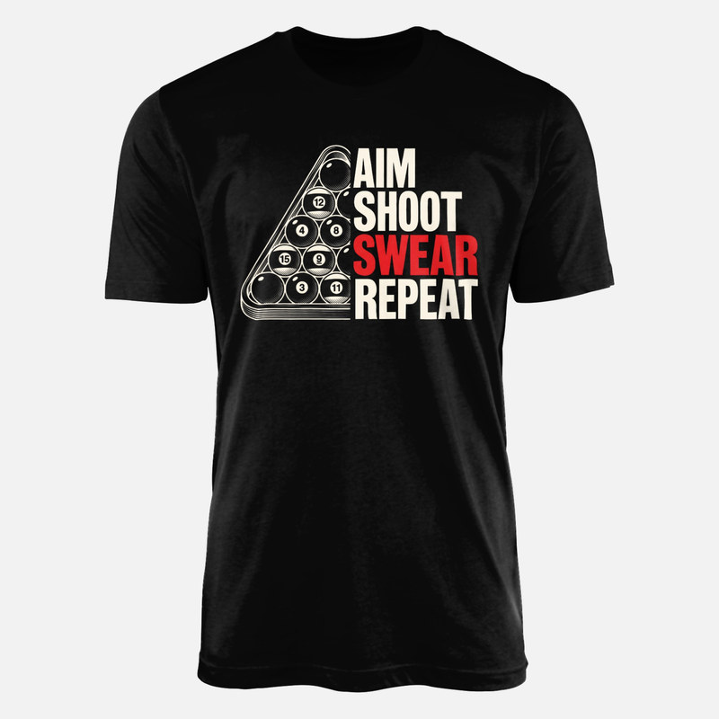 T-shirts: Billard Zielen Schie&szlig;en Fluchen