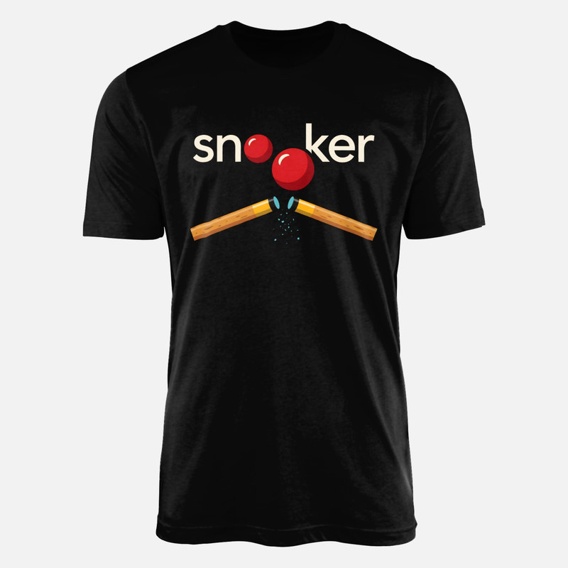 T-shirts: Snooker mit roten B&auml;llen und Queues