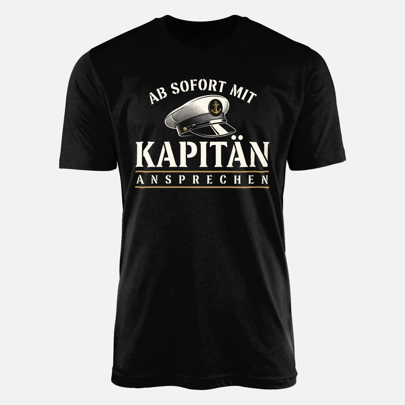 T-shirts: Ab sofort mit Kapit&auml;n ansprechen M&uuml;tze